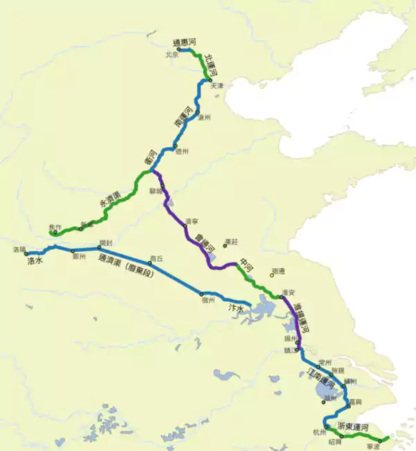 隋唐的大运河的走向 现在的遗迹 洛阳大运河遗址的具体位置